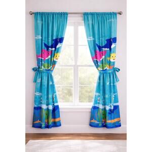 Baby Shark Curtains | Kids Ocean-Themed Window Panels
